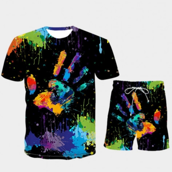 Men's Custom 2 Piece Short Set - Picture 1 of 1